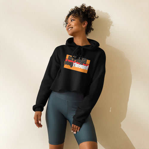 BE PLAYA STAY THROWED Crop Hoodie